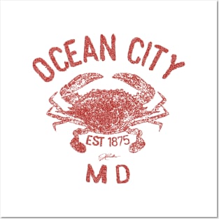 Ocean City, Maryland, Chesapeake Blue Crab Posters and Art